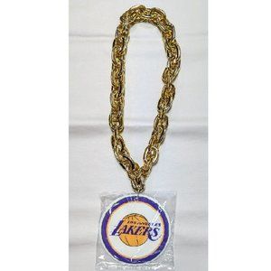 🆕 🏀 LOS ANGELES LAKERS FAN CHAIN NECKLACE - GOLD - NBA